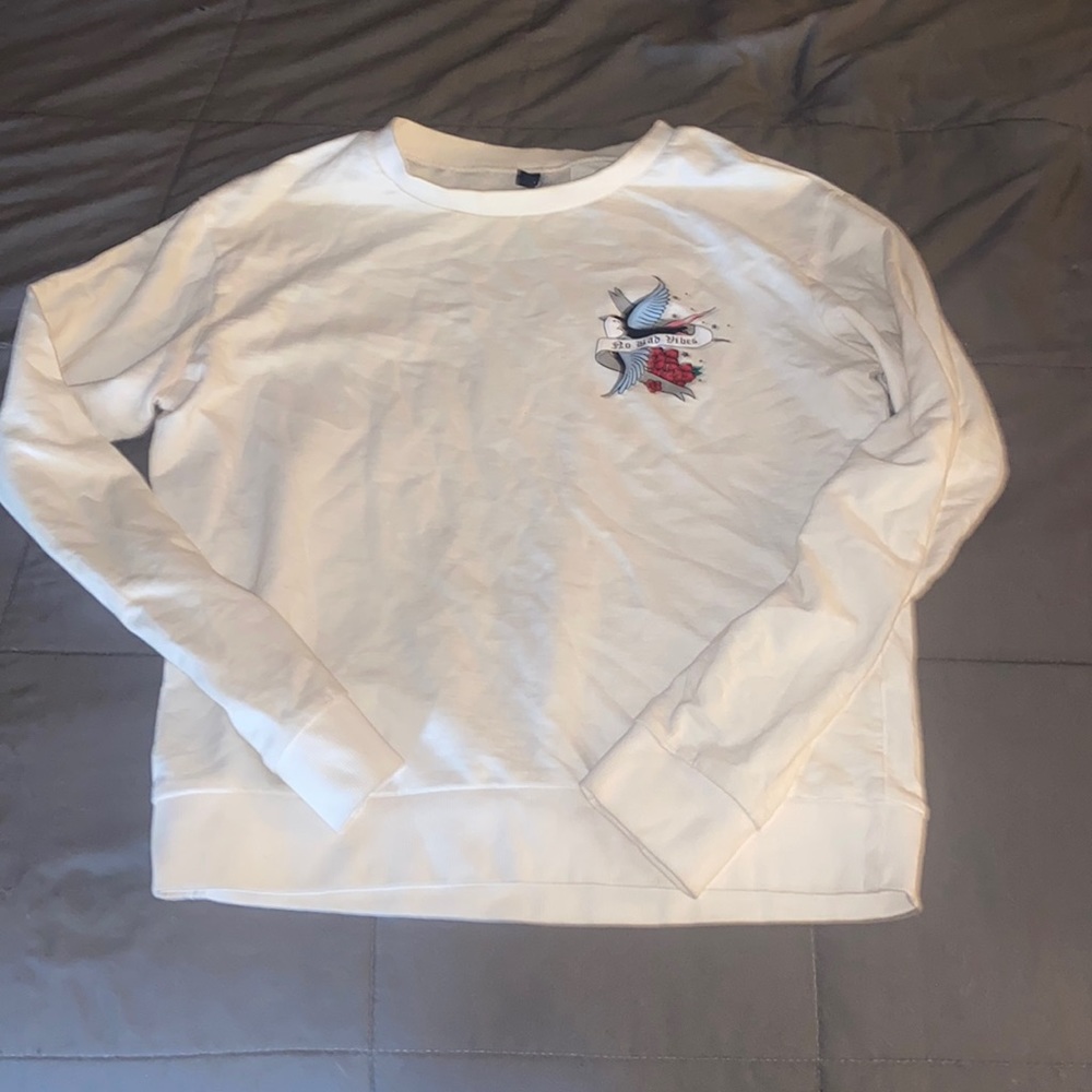 Women’s sweater no bad vibes size small - Picture 1 of 5